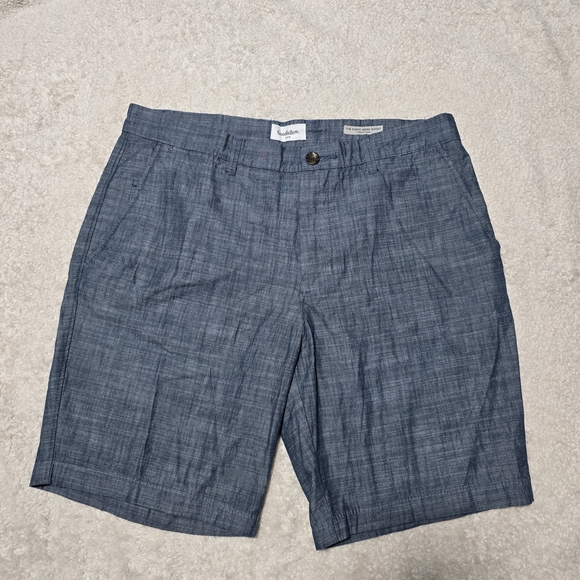 Goodfellow & Co Other - The Every Wear Short 9" Inseam Blue Flat Front Shorts with Refined Look Sz 34